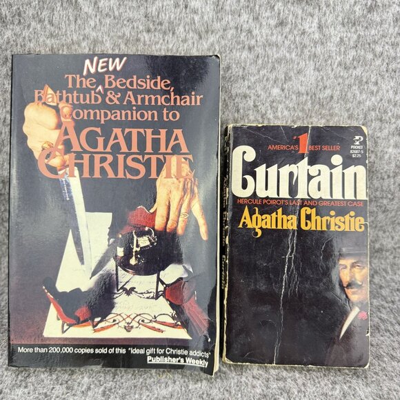 ✅The New Bedside Armchair Companion to Agatha Christie +Curtain PB Book Lot of 2 - Picture 1 of 8